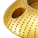 Drillpro 110mm Tungsten Carbide See Through Wood Shaping Disc Round Carving Disc with Hole 22mm Bore Sanding Grinder Wheel for 115 125 Angle Grinder