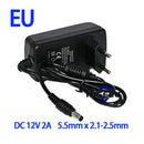 Hiseeu AC 100-240V to DC 12V 2A Switch Switching Power Supply Converter Adapter EU UK US AU 5.5mm*2.5mm Plug