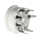 4pcs Gold 9pin Ceramic Vacuum Tube Socket Gilded Mount Valve Base Replacement Accessories For 12AX7 12AU7