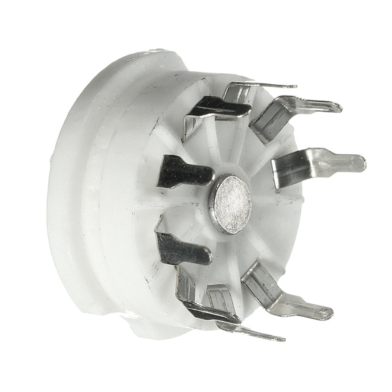 4pcs Gold 9pin Ceramic Vacuum Tube Socket Gilded Mount Valve Base Replacement Accessories For 12AX7 12AU7