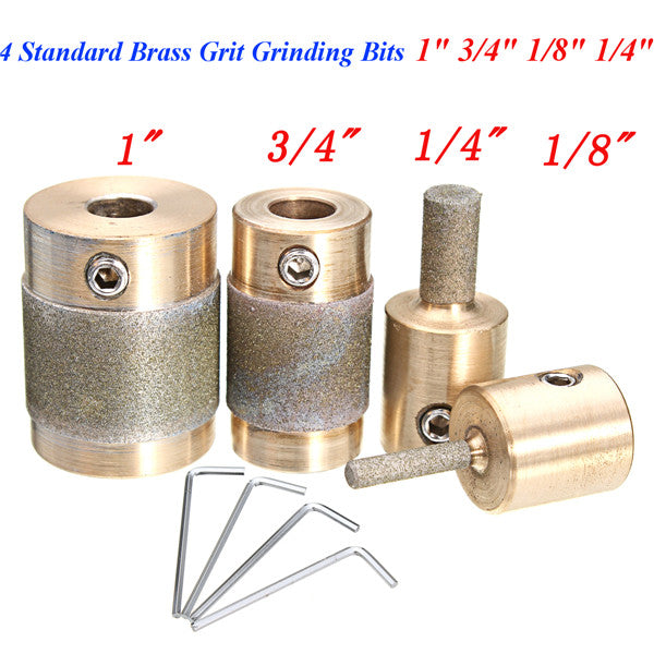 4pcs Grinding Bits Set MCB18 MCB14 MCB1 MCB34 Grinder Head for Grinding Machine