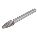Drillpro 5Pcs 60x8mm Tungsten Steel Rotary File Set Grinding Head Rasp Burrs Abrasive Tool