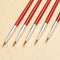 1Pce Short Handle Artist Paint Brush Set Round Shape Nylon Hair Hook Line Pen Brush Set