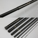 ZANLURE 2.7-7.2M Glass Fiber Black Stream Hand Pole Telescopic Spinning Freshwater Fishing Rod