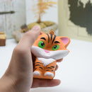 PU Slow Rebound Toy Squishy Simulation Cartoon Relief Little Tiger Toy