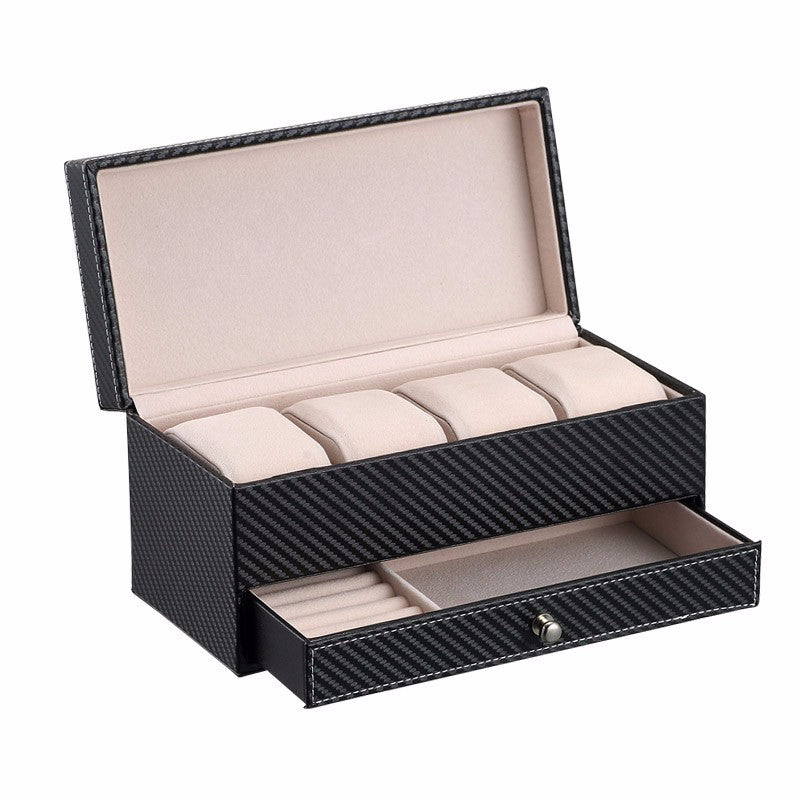 Watch Ring Bracelet Jewelry Cosmetic Jewelry Box Holder Gift Collect Case