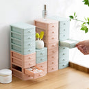 Mini Desktop Storage Box Multi-layer 2/3/4 Layers Cosmetic Container Organizer Stationery Storage Drawers for Home Office