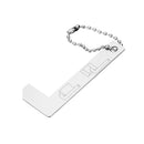 Drillpro 0-15mm Stainless Steel Chamfering Angle Ruler 0.5mm Accuracy Square Gauge