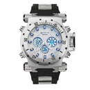 STRYVE S8015 5ATM SWISS Movement Chrono Date Week  Dual Display Digital Watch