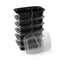 10Pcs Meal Prep Containers Plastic Kitchen Food Storage Reusable Microwavable Lunch Box