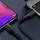 USAMS 4A Micro USB Quick Charging Data Cable For OPPO R15 R11s R11 Plus R9 R7 Redmi Redmi 6 Pro 7A- Black