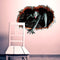 Miico Halloween Wall Sticker Girl Ghost Broken Wall Stickers Ghost Breaking Wall