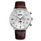SKMEI 9117 Business Style Waterproof Men Wrist Watch Leather Strap Quartz Watches