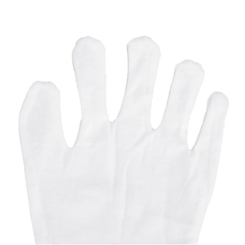 12 Pairs Work Gloves White Inspection Cotton Non-Slip Coin Jewelry Lightweight Gloves