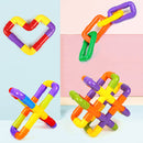 Plastic Multiple Color 72/102Pcs Tube Building Blocks Toy Kids Blocks Toys
