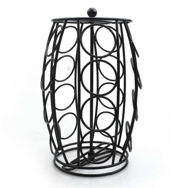 360 Rotary Coffee Jelly Storage Capsule Holder Stand Rack Dispenser Iron Coffee Capsule Cup Holder