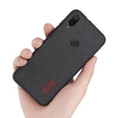 Bakeey Luxury Fabric Splice Soft Silicone Edge Shockproof Protective Case For Xiaomi Mi Play