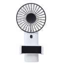 Portable Mini Handheld Desktop Table USB Fan 3 Modes Air Cooling Fan With Phone Holder