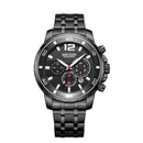 MEGIR 2068G Men Watch Luminous Display Chronograph Business Quartz Watch Stainless Steel Sport Watch