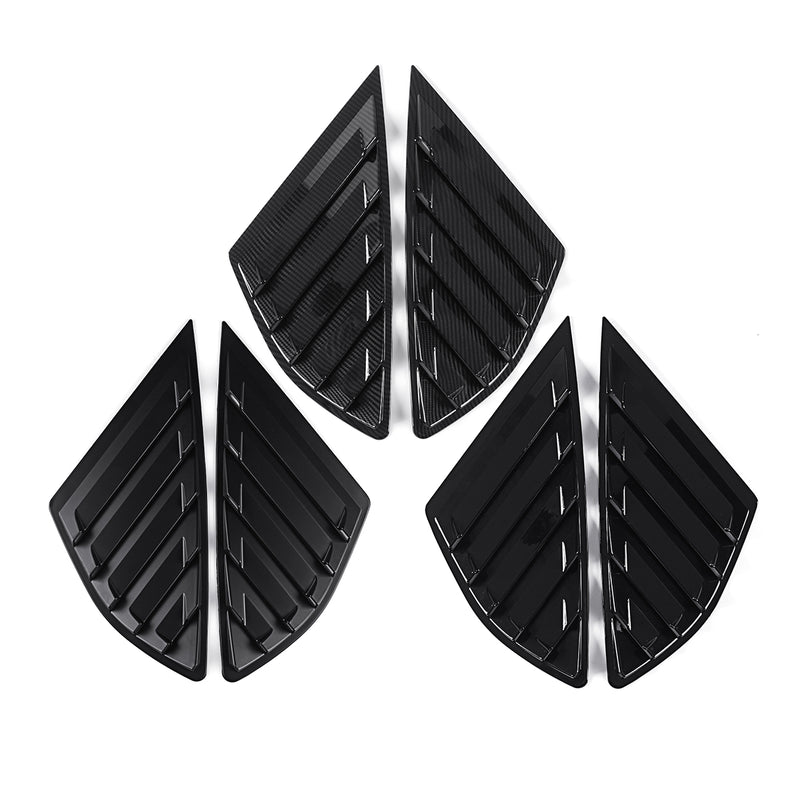 Car Rear Quarter Panel Side Vent Window Louvers Cover for Ford Fusion Mondeo 4 Door