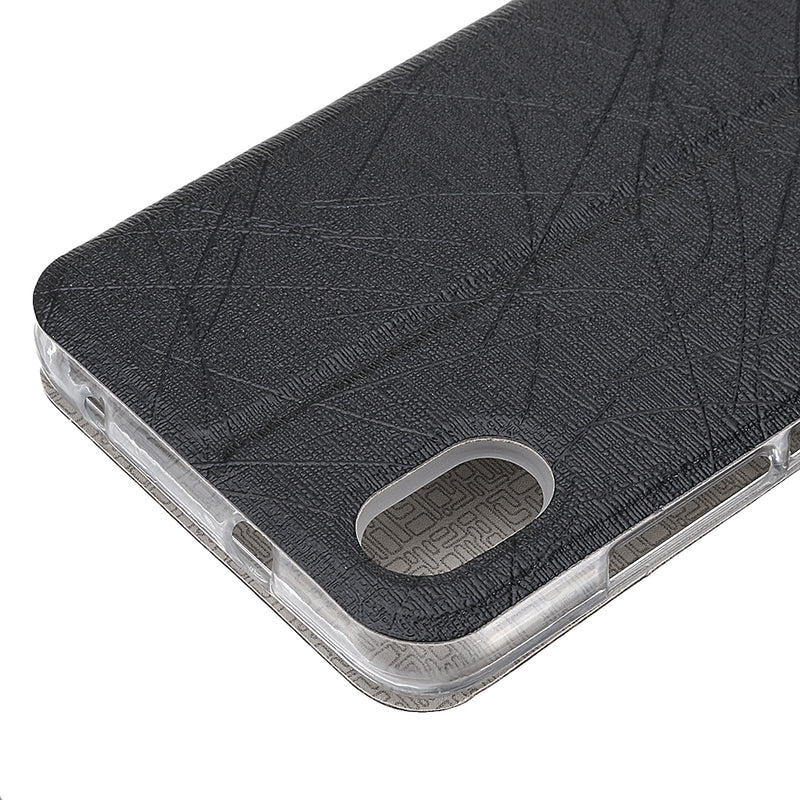 Bakeey Flip Shockproof Brushed Texture PU Leather Full Body Cover Protective Case for Xiaomi Redmi 7A