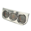 Car Auto Meter Trio Ammeter Water Temp Oil Pressure Gauge Mechanical Sliver
