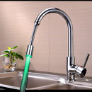 360 Rotation LED Faucet Tap Heads Aerators Water Powered 7 Colors Quick/Slow Flashing