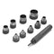 10pcs Heavy Duty Hollow Punch Kit Set Gasket Leather Rubber Punching DIY Leather Craft Tool Perforating Tools