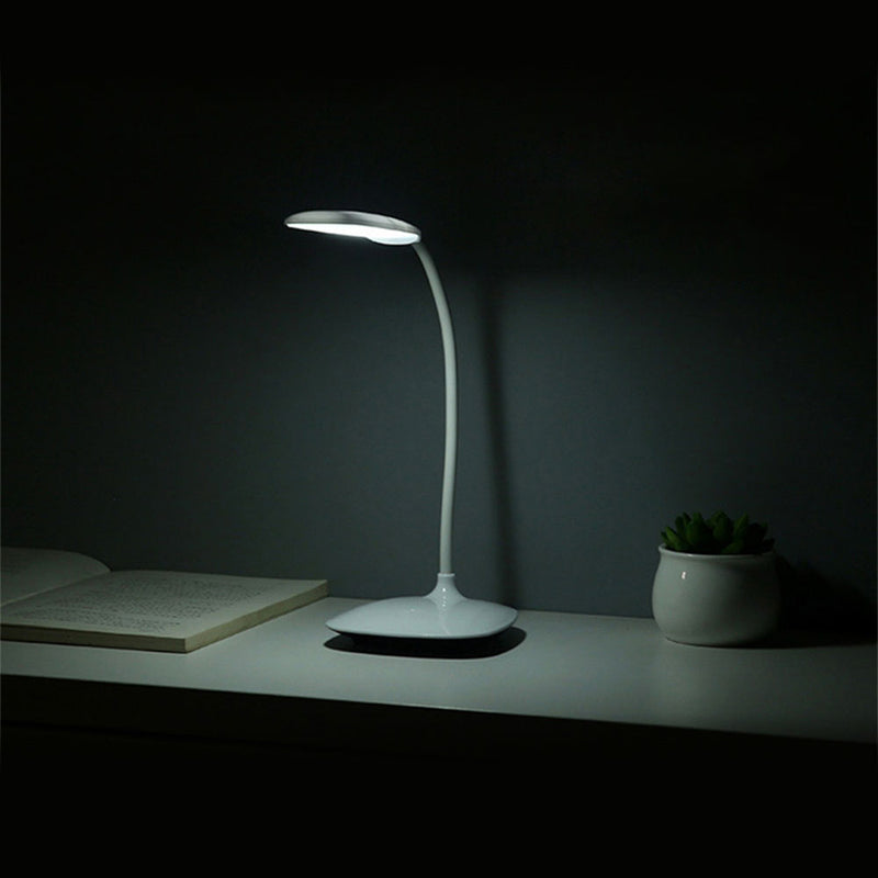 Loskii Adjustable Reading Light Touch Switch Table Lamp USB Rechargeable LED Desk Lamp