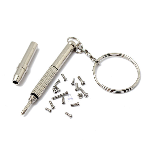 Suleve MXSS1 1000Pcs Glasses Sun Glassess Watches Pad Screw Nut Kit with Screwdriver Repairtools