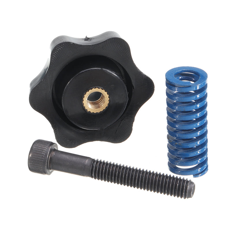 4Pcs M5 Heated Bed Leveling Screw + M5 Nuts +  8*25mm Blue Spring for 3D Printer Part Hotbed