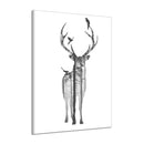 Miico Hand Painted Oil Paintings Simple Style Deer Family B Wall Art For Home Decoration Painting