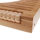 Adjustable Foot Pegs Massager Wooden Bamboo Non Slip Toilet Stool Bathroom Step Stool Bamboo for Relieves Bloating