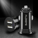 FLOVEME 2.4A Mini Dual USB Car Charger With LED Indicator For Smart Phone Tablet Camera