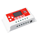 20A 12V/24V Solar Panel Battery Regulator Charging Controller 3-Stage PWM LCD