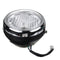 6 Inch H4 Metal Motorcycle Headlight Hi-Lo Beam Headlamp Cafe Racer Halogen Bulb Universal