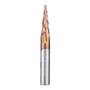 Drillpro R0.25/ R0.5/ R0.75/ R1.0 *20*D6*50 2 Flutes Taper Ball Nose End Mill HRC50 Milling Cutter