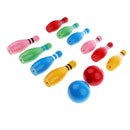 10 Pin Skittle 2 Balls Bowling Set Indoor Outdoor Party Game Toy Kid Child