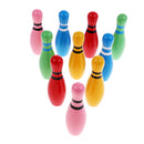 10 Pin Skittle 2 Balls Bowling Set Indoor Outdoor Party Game Toy Kid Child