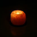 Himalayan Salt Lamp Tea Light Candlestick Candle Holder for Party Dinner Deoration