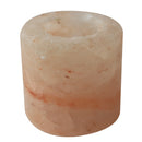 Himalayan Salt Candleholder Cylinder Tea Light Candlestick Salt Lamp Home Bedroom Night Light Air Purifier