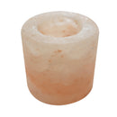 Himalayan Salt Candleholder Cylinder Tea Light Candlestick Salt Lamp Home Bedroom Night Light Air Purifier
