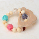 Infants and Baby Teeth Bead Grinding Teeth Stick Biting White Cloud Wood Toy