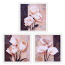 3 Panel Oil Print Painting on Canvas, Flower Blooming, Wall Artwork Pictre Painting for Living Room Bedroom Decor