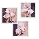 3 Panel Oil Print Painting on Canvas, Flower Blooming, Wall Artwork Pictre Painting for Living Room Bedroom Decor