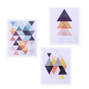 3 Panel Oil Print Painting on Canvas, Wall Artwork Pictre Painting for Living Room Bedroom Decor - Mosaic Triangle