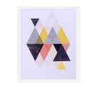 3 Panel Oil Print Painting on Canvas, Wall Artwork Pictre Painting for Living Room Bedroom Decor - Mosaic Triangle