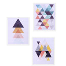 3 Panel Oil Print Painting on Canvas, Wall Artwork Pictre Painting for Living Room Bedroom Decor - Mosaic Triangle