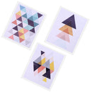 3 Panel Oil Print Painting on Canvas, Wall Artwork Pictre Painting for Living Room Bedroom Decor - Mosaic Triangle
