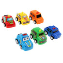 6 pcs Pull Back Cute Mini Toy Car Child Kids Birthday Xmas Party Gift